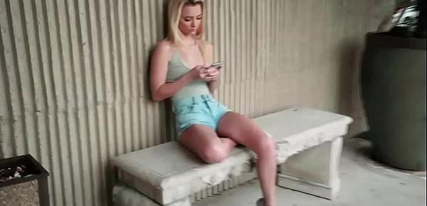  Blonde Riley riding a strangers dick